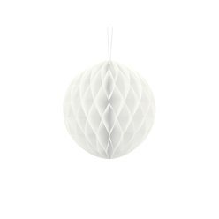 Dekorace honeycomb bílá 20 cm